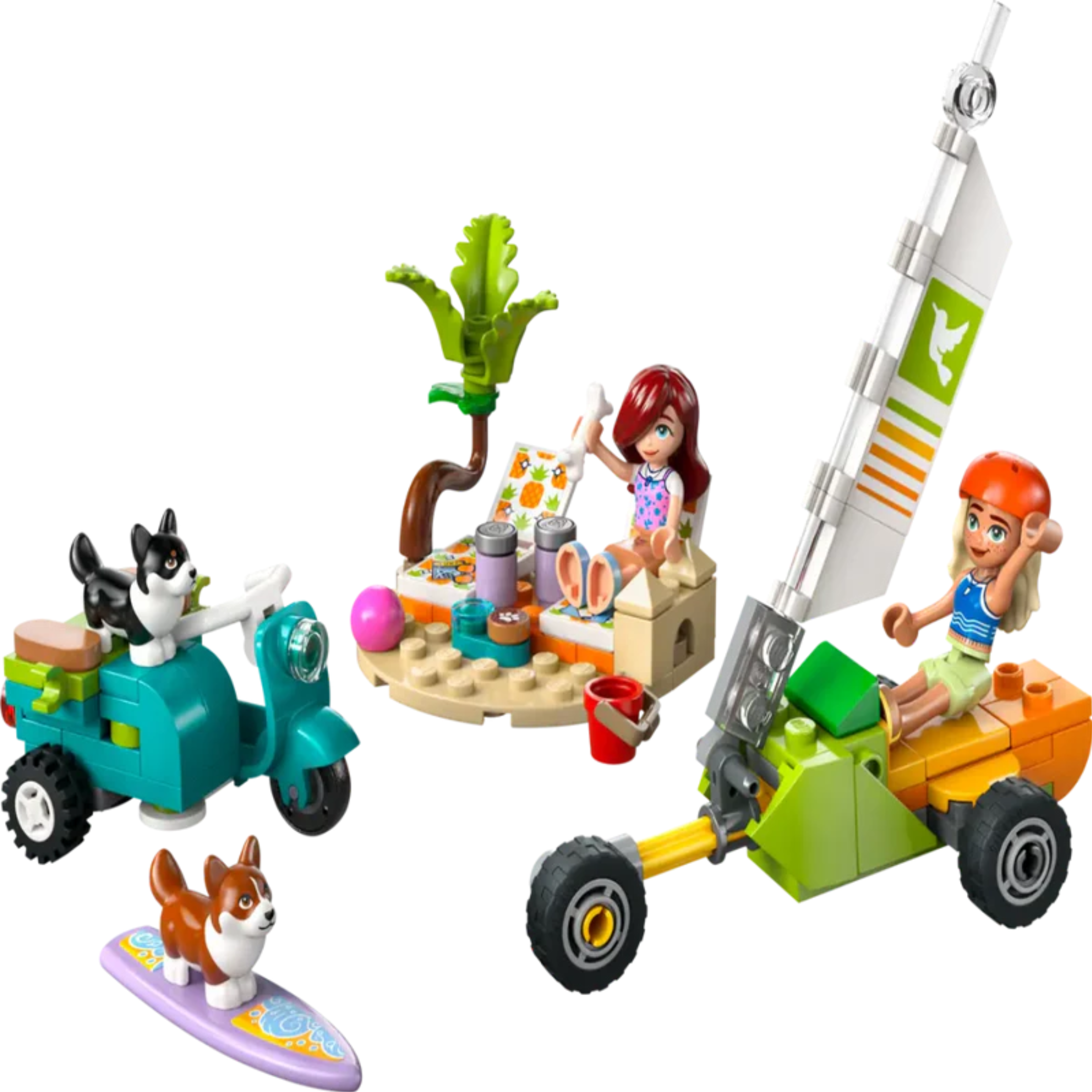 Lego 42641 Friends Surfing Dogs And Scooter Adventure (113 Pieces)