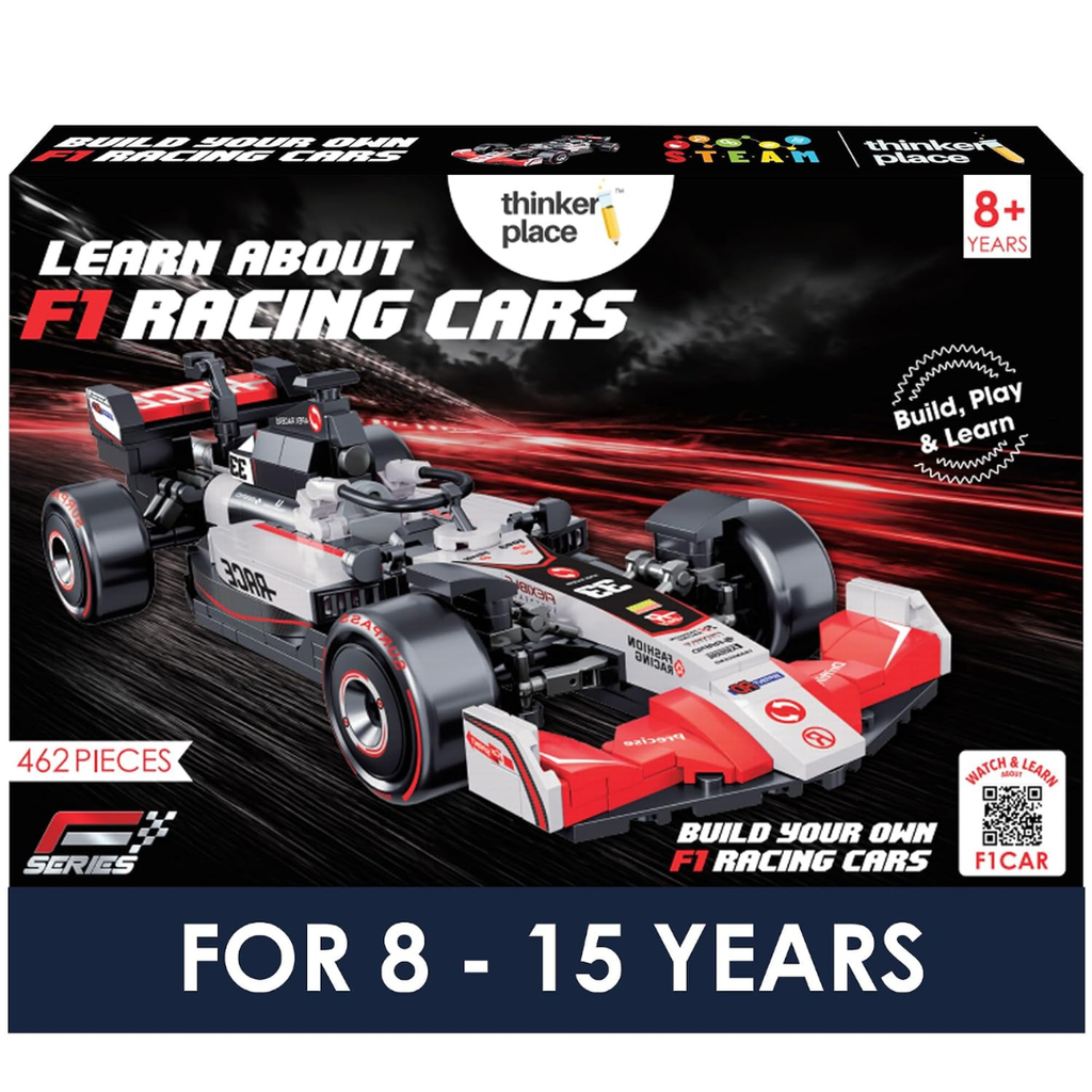 Meteor F1 Race Car Building Block Toy Set for 7+ (462 Pcs) Racing Car Construction Toy for Kids Age 7+ | STEM Learning Toy | Creative DIY Model Kit for Gifting Boys & Girls