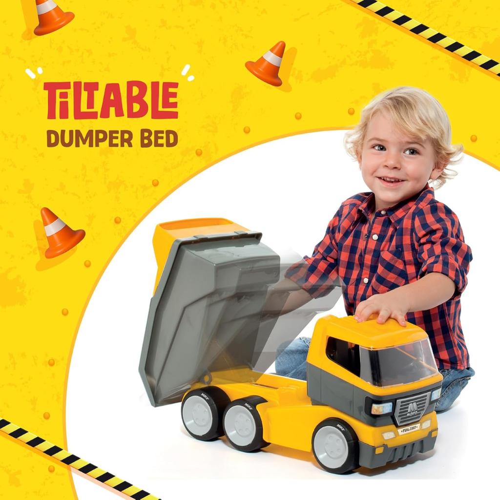 Funskool MOLTO Dumper Truck, Toy Truck, Nesting & Stackable Toy for Kids, Encourages Learning & Development, Fun Activity for Babies, Gift Set for...
