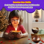 KREEDA Candle Making Kit for Kids & Adults Sea Shell Candle Making