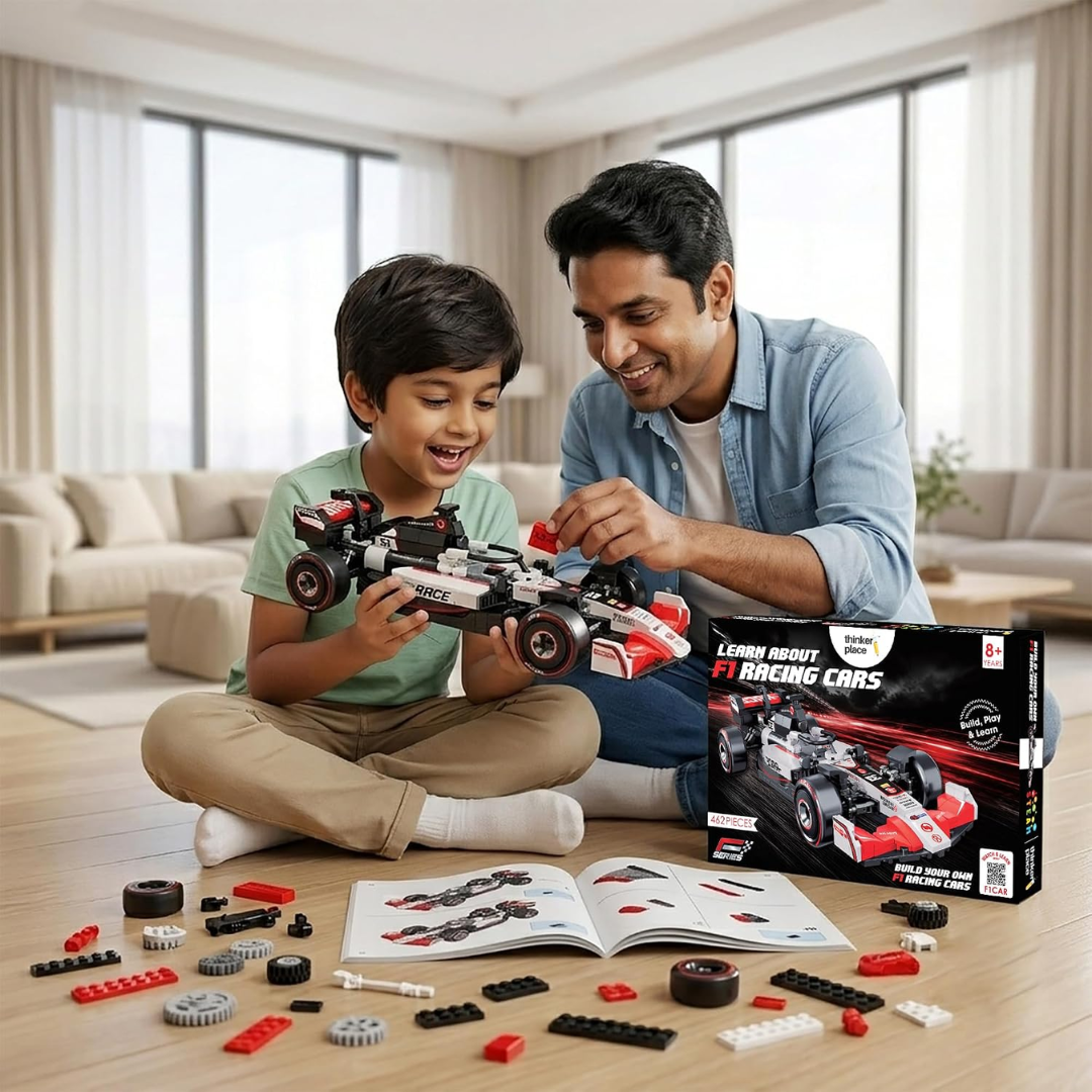 Meteor F1 Race Car Building Block Toy Set for 7+ (462 Pcs) Racing Car Construction Toy for Kids Age 7+ | STEM Learning Toy | Creative DIY Model Kit for Gifting Boys & Girls