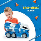Funskool MOLTO Police Truck, Toy Truck, Nesting & Stackable Toy for Kids, Encourages Learning & Development, Fun Activity for Babies, Gift Set for Kid, Age 1, 2, 3, 4, 5 Months