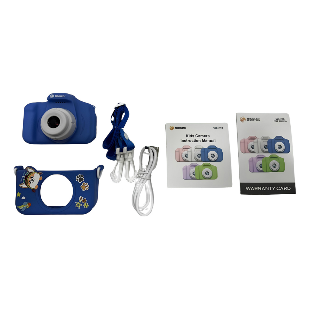 Sameo 48MP Kids Digital Camera with Video Recorder|2-Inch Screen & 8GB SD Card|Birthday Gift for Boys & Girls Ages 5-10|Mini Camera for Fun Photo & Video|Best Toy Camera for Kids- Chase  Blue