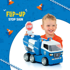 Funskool MOLTO Police Truck, Toy Truck, Nesting & Stackable Toy for Kids, Encourages Learning & Development, Fun Activity for Babies, Gift Set for Kid, Age 1, 2, 3, 4, 5 Months