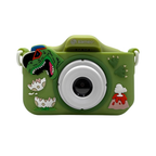 Sameo Dinosaur 48MP Kids Digital Camera with Video Recorder|2-Inch Screen & 8GB SD Card|Birthday Gift for Boys & Girls Ages 5-10|Mini Camera for Fun Photo & Video|Best Toy Camera for Kids- Olive Green