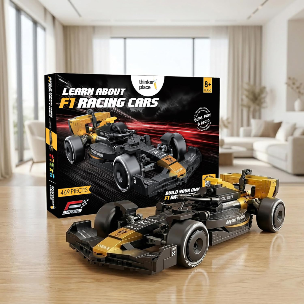 Speed F1 Race Car Building Block Toy Set for 7+ (469 Pcs) Racing Car Construction Toy for Kids Age 7+ | STEM Learning Toy | Creative DIY Model Kit for Gifting Boys & Girls