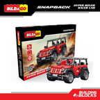 Bildago Snapback Racers - Hyper Rover - Pull back Racer Car (477 Pcs)