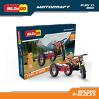 Bildago Motocraft - Fury X1 - Pull Back Bike (483 PCS) 1:8 Super Bike