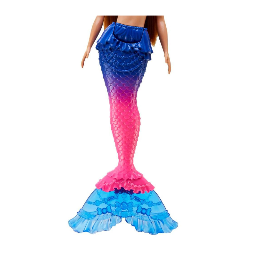 Barbie® Mermaid Set with 2 Brunette Dolls (12-in/30.40-cm), Colorful Mermaid Clothes, 4 Sea Pet Toys, 2 Tiaras, Headband, Necklace & Brush, Toy Gift for Ages 3 Years Old & , HBW89
