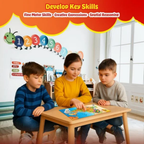 Ramleela | 2-in-1 Board Game for Kids and Adults | Reusable Stickering Activity