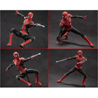 ZD Toys 1/10 Scale 7 inch No Way Home Spider-man Red and Black Upgraded Suit Collector Action Figure