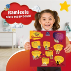 Ramleela | 2-in-1 Board Game for Kids and Adults | Reusable Stickering Activity