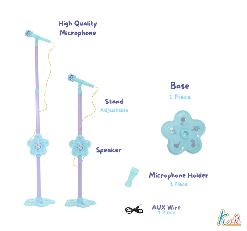 Kriiddaank Frozen Microphone Karaoke Set, 3Y+, Multicolour
