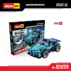 Bildago Snapback Racers - Rocket X2 - Pull back Racer Car (204 Pcs)