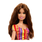 Barbie Day at The Fair Doll & Accessory Set with Camera, Balloon Dog & More, Fashionable Festival-Themed Outfit with Pink Overalls Skirt , Jfl59