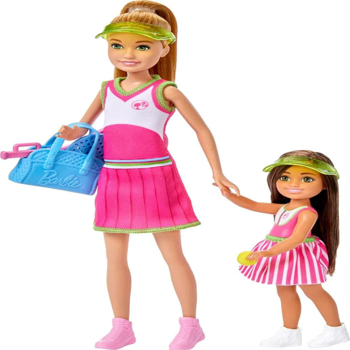 Barbie Stacie & Chelsea Tennis Playset with 2 Dolls & 5+ Accessories