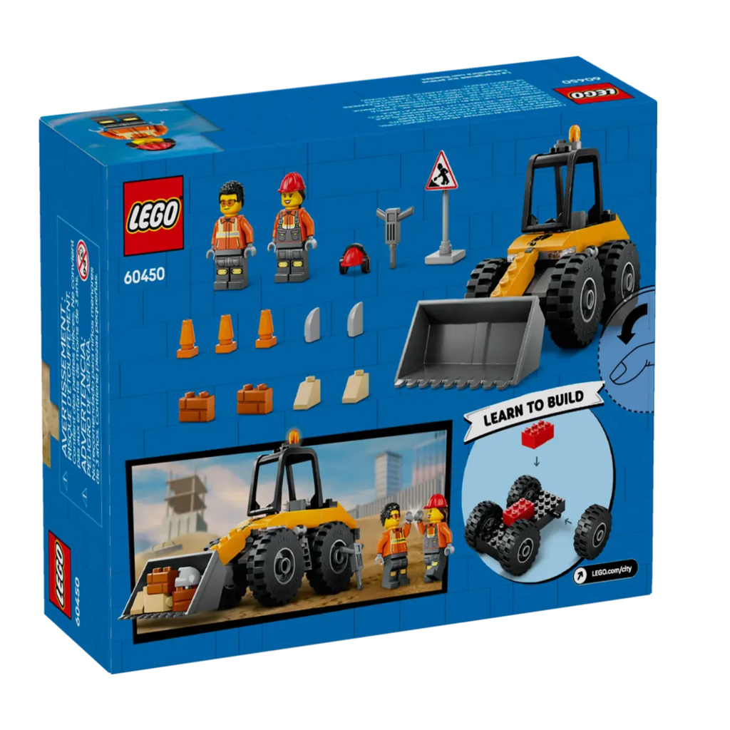 Lego 60450 City Yellow Construction Wheel Loader (81 Pieces)