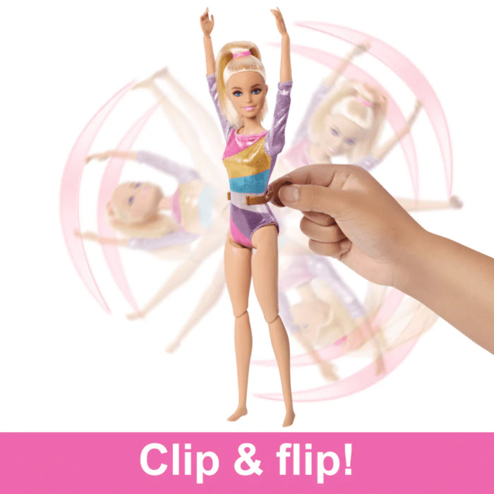 Barbie Gymnastics Playset With Blonde Fashion Doll