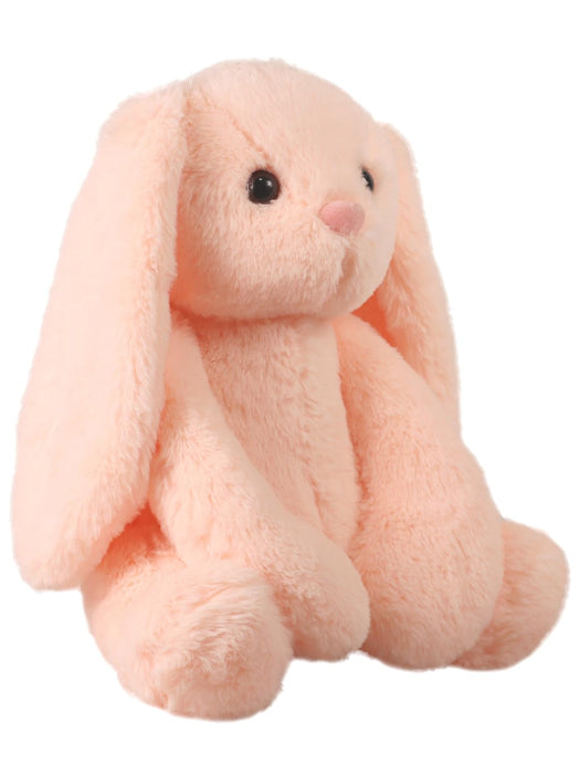 Mirada Cute Peach Bunny Soft Toy for Girls/Kids | Huggable Rabbit with Long Ears