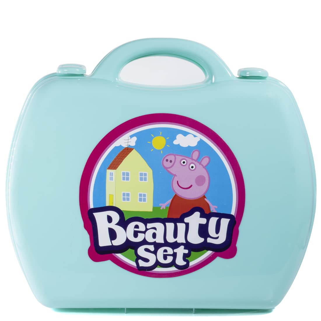 Skoodle Peppa Pig Beauty Set Toy with Cute Little Portable Carry Case , Gift for Your Child with 22 Pieces , Multicolour, for Kids Age 3+