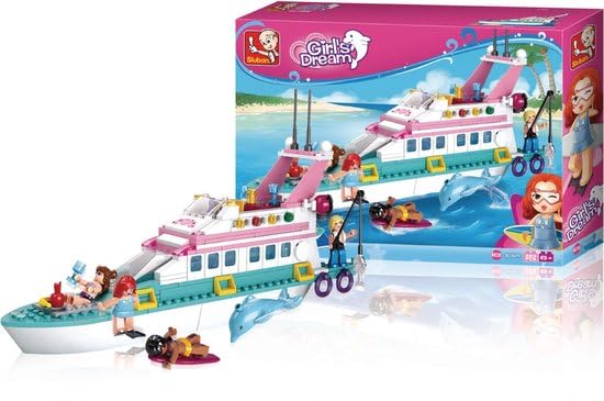 Sluban Girls B0609Luxury Vacation Cruiser Building Block Toy for Kids (Age 6+) 328 pcs of Block (Multicolor)