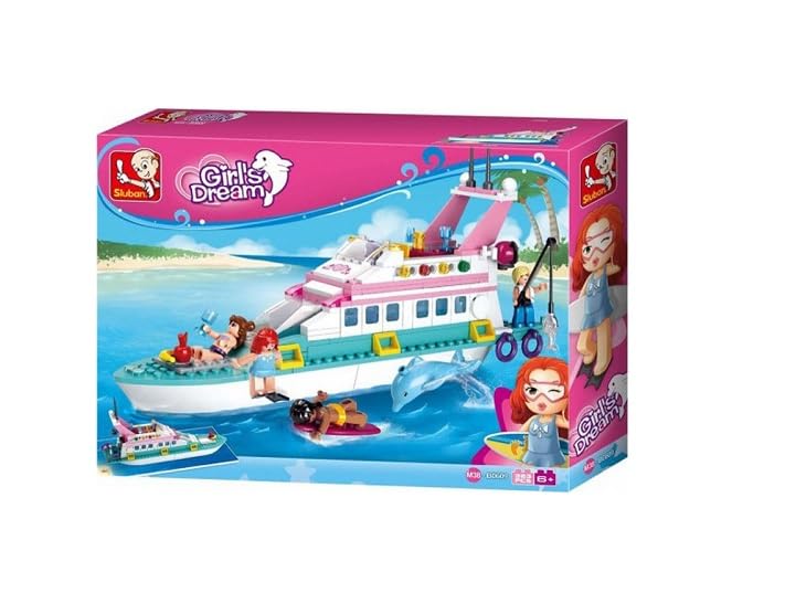 Sluban Girls B0609Luxury Vacation Cruiser Building Block Toy for Kids (Age 6+) 328 pcs of Block (Multicolor)