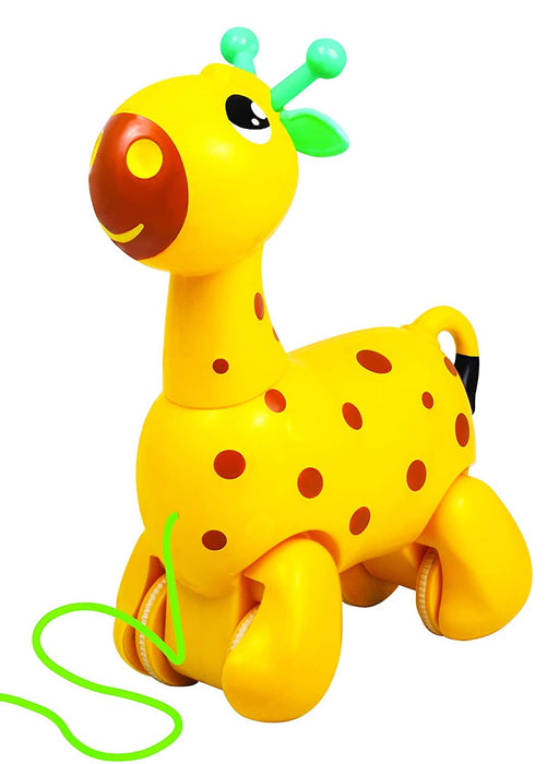 Funskool Giggles, Nico The Giraffe, Cute little Giraffe, Pull Along Toy, Head bobs up and down, tail wags, 18 months and above