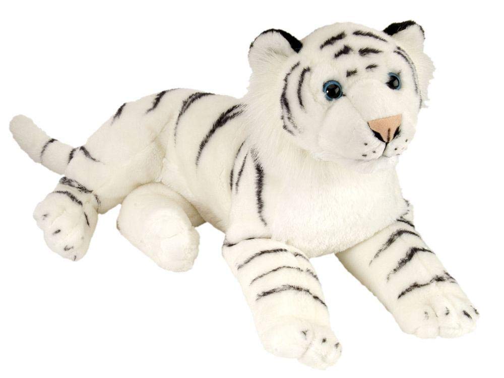 Wild Republic Kid Ck Laying Tiger, White (16-Inch)