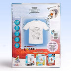 JAPSI Art & Craft DIY Kit for Kids | Paint Your T-Shirt | Free Size T-Shirt for 5-10 Years Kids | Gift for Girls and Boys | Craft Activity Kit for 5+ Year Old (Frozen Theme)