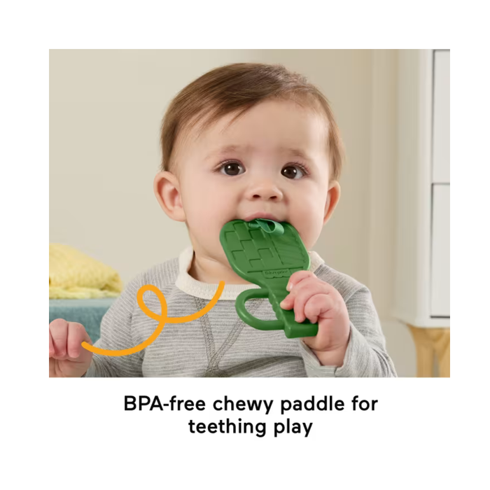 Fisher-Price Mini Me Moments Let's Play Pickleball Set, 3 Sports-Themed Baby Toys For Sensory Play