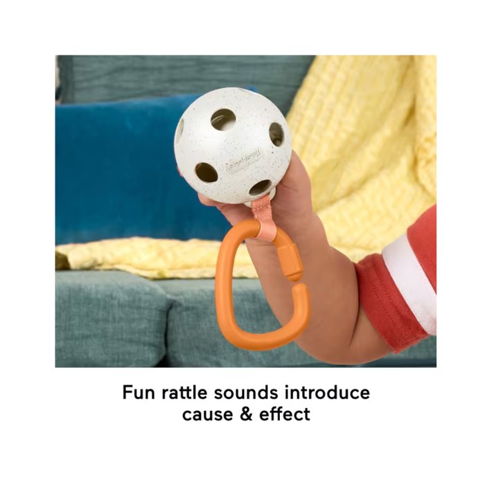 Fisher-Price Mini Me Moments Let's Play Pickleball Set, 3 Sports-Themed Baby Toys For Sensory Play