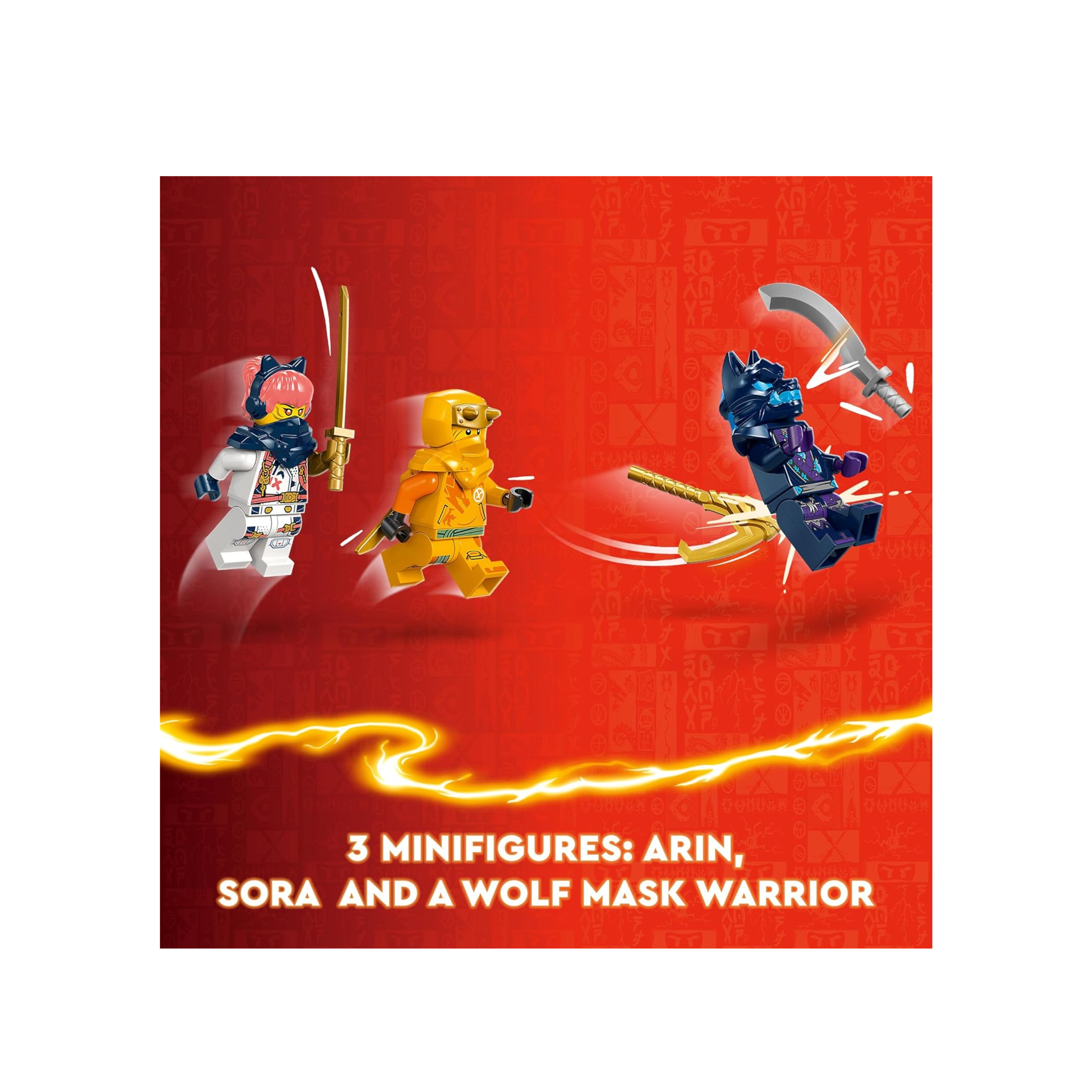 LEGO NINJAGO Young Dragon Riyu Toy Playset with 3 Minifigures 71810