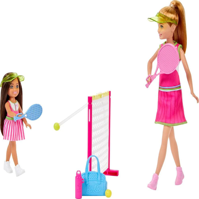 Barbie Stacie & Chelsea Tennis Playset with 2 Dolls & 5+ Accessories