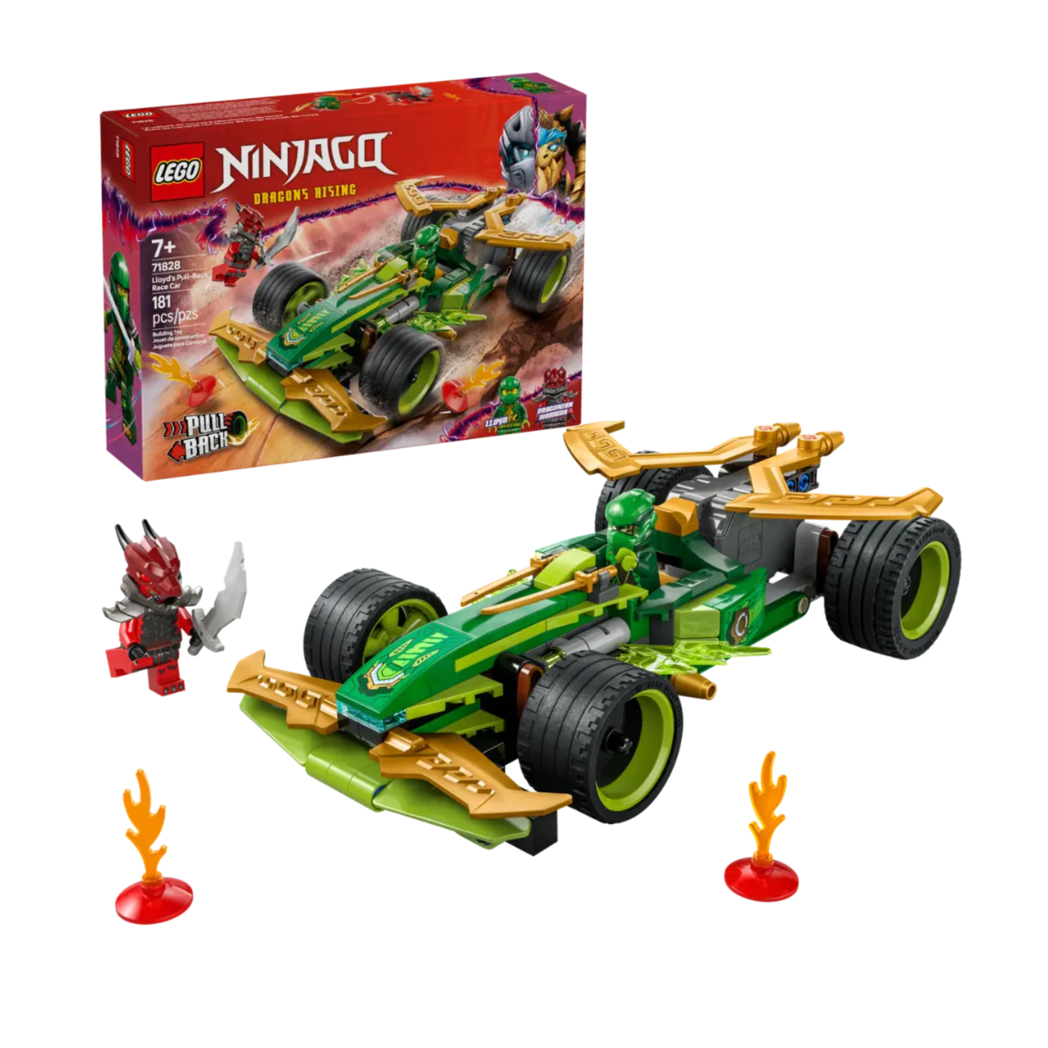 Lego 71828 Ninjago Lloyd's Pull-Back Race Car (181 Pieces)