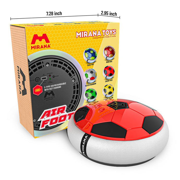 Mirana C-Type USB Rechargeable Battery Powered Air Football Smart | Original Made in India Fun Toy for Boys and Kids