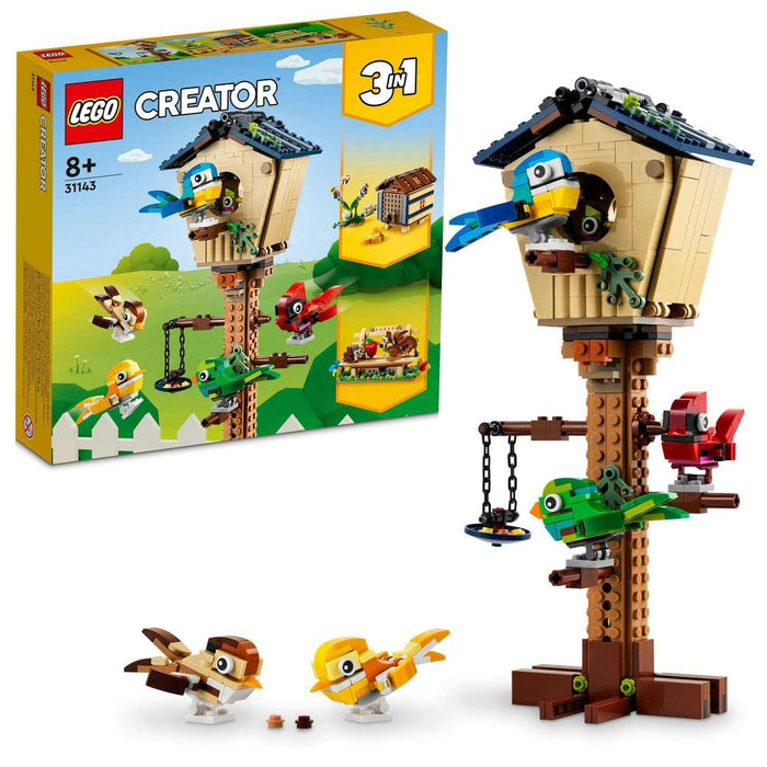 LEGO Creator 3In1 Birdhouse 31143 Building Toy Set (476 Pieces), Multi Color