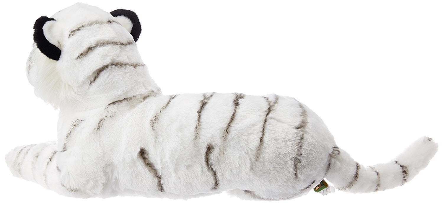 Wild Republic Kid Ck Laying Tiger, White (16-Inch)