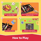 Bloomingo Board Game - Grill Thrill: Fun & Engaging Grilling Culinary Game; Make Fun Grill recipies Culinary Creativity