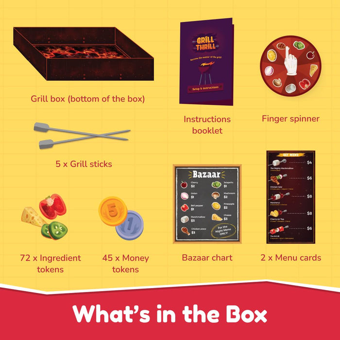 Bloomingo Board Game - Grill Thrill: Fun & Engaging Grilling Culinary Game; Make Fun Grill recipies Culinary Creativity