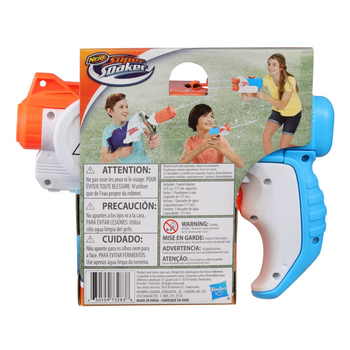 Super Soaker Nerf Piranha Toy Water Blaster for Holi Trigger Action, Pichkari for Year Old Kids, Branded Toy Pichkari for Holi Festival