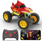 Mirana C-Type USB Rechargeable Spiker RC Car | Spiker with Remote and App Control Car with Nitro Boost, Spring Suspensions | 2WD Spiker Car | Fun RC Toy and Gift for Kids and Boys (Red)