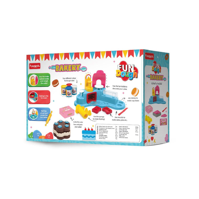 Funskool-Fundough Playset Bakery Set, Whip up your favorite pastries, pies, cookies, cookies and baked goods with Fundough, multicolour, dough, toy, shaping, sculpting, 3 years