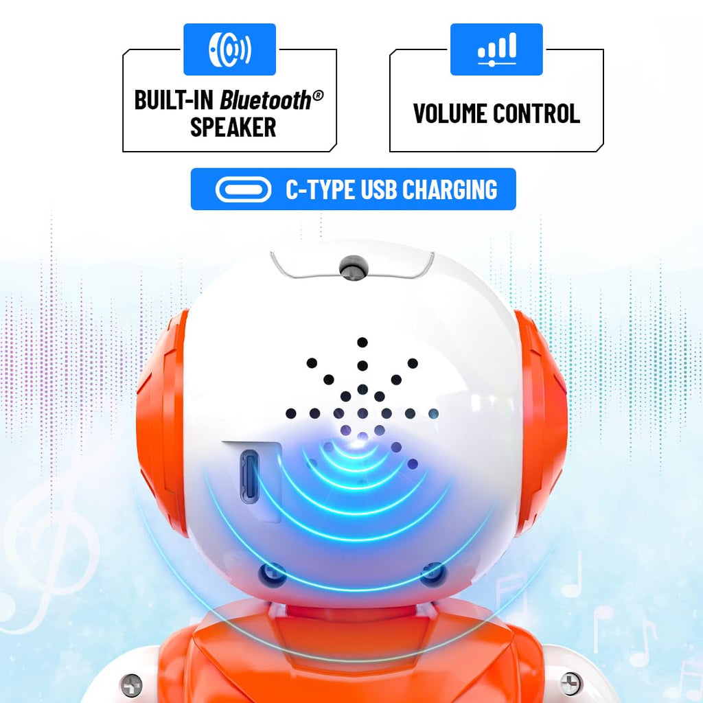 Mirana Moonwalker | Smart Interactive AI Walking & Talking Robot | USB Rechargeable Type-C | in-Built Bluetooth Speaker | Remote & App Controlled Toy for Kids