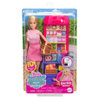 Barbie and Teresa Recipe for Friendship Fashion Doll & Playset, Malibu at The Market Theme with 11 Accessories Including Market Stand & Food