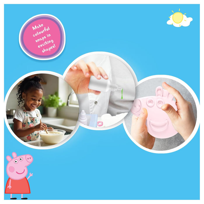 Handycrafts Funskool Peppa Pig Soap Making Kit, Scented Soaps, DIY Kit, Art and Craft Set for Kids, Learning, Fun & Engaging Activity for Childrens, Multicolour, Gift Set for Kids, Age 5+ Years