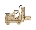 Mindtronix - DIY Forklift- STEM Educational Construction Activity Kit for Kids, Building Game, Learning Science Toy, Engineering Experiment Kit
