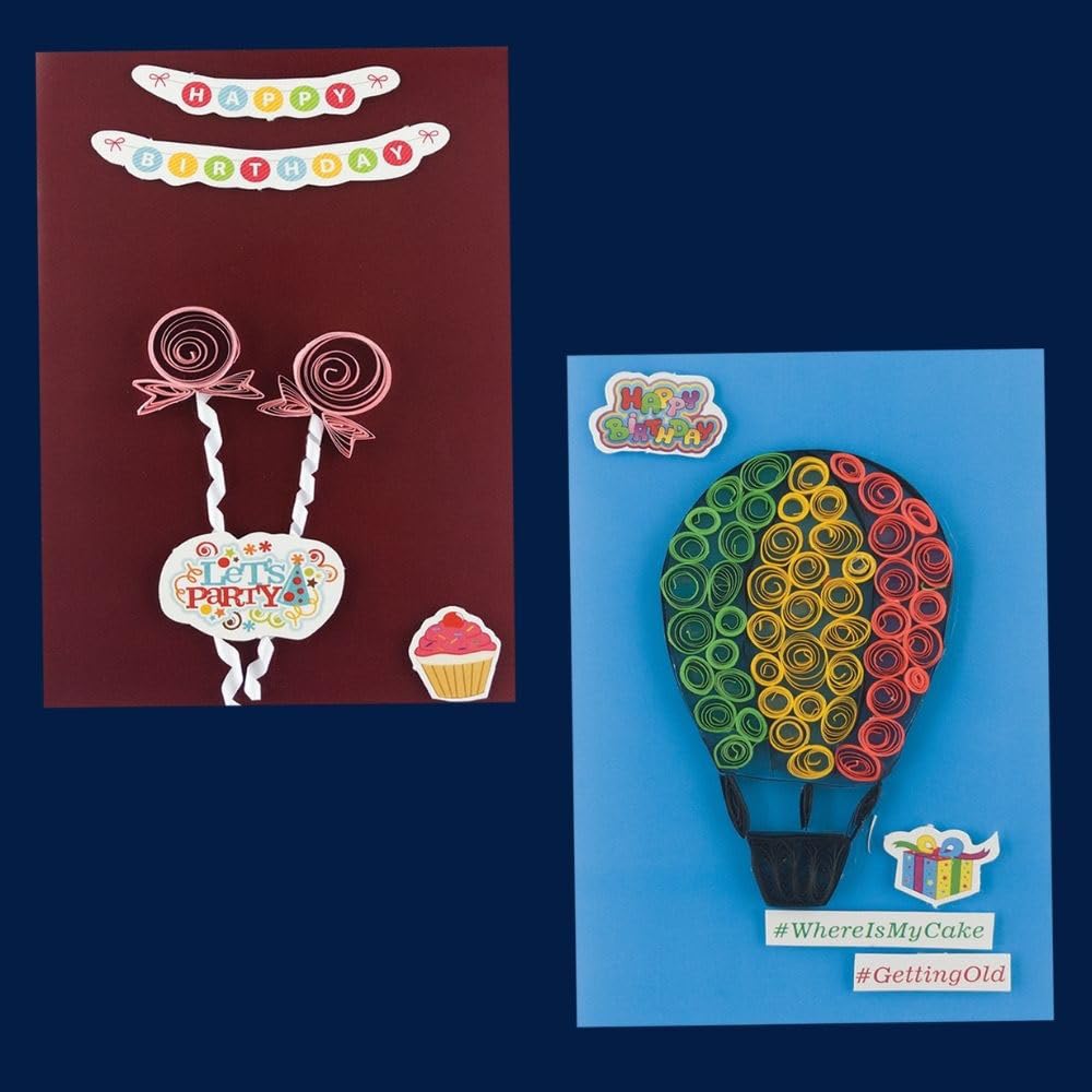 Toykraftt Paper Quilling Craft Paper Quilling Set DIY Craft Kits for Boys Girls Birthday Gift for Kids Craft Set for Kids 7 to 12 Years Old - Multicolor