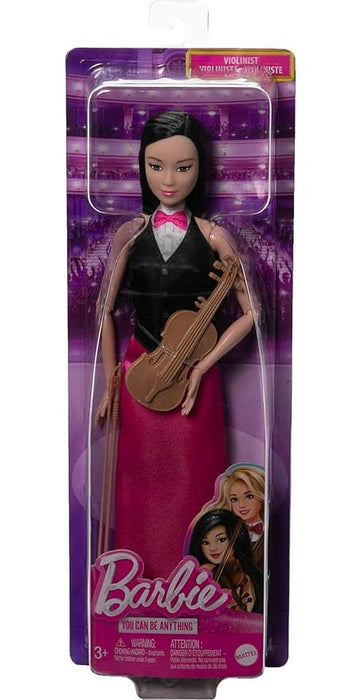 Barbie Doll & Accessories, Career Violinist Musician Doll with Violin and Bow