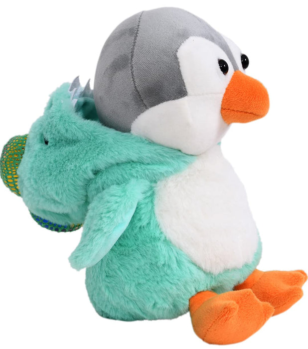 Mirada Super Soft Turquoise Hoodie Penguin Soft Toy |Gift for Boys/Kids/Girls | Soft Stuffed Plush Animal | - 23cm