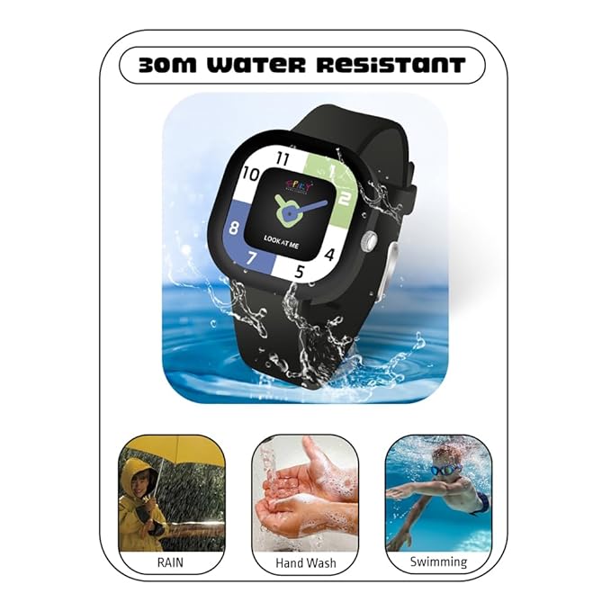 SPIKY Analog Watch for Kids | Water Resistant, Scratch Proof & Lightweight | Durable Silicone Strap | Unisex Best Birthday Gift | Analogue Wrist Watches for Girls & Boys | Age 2-14 yrs